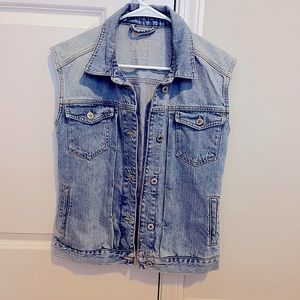 Zara Basic z1975 denim women’s vest